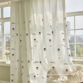 Varanda de casa semi-negra Pasha Voile Sheer Curtain